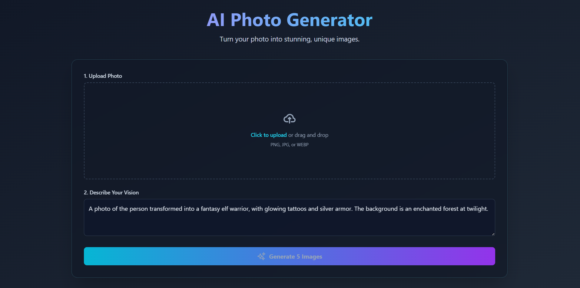 AI Photo Generator